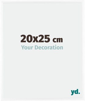 Fotolijst 20x25 cm - Wit Hoogglans - Kunststof - Bordeaux