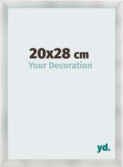Fotolijst 20x28 cm - Aluminium Geborsteld - MDF - Pisa
