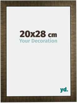 Fotolijst 20x28 cm - Champagne Geborsteld - Hout - Leeds