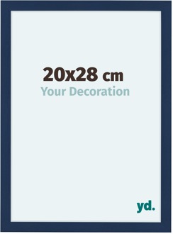 Fotolijst 20x28 cm - Donkerblauw Geveegd - MDF - Como