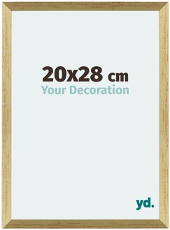 Fotolijst 20x28 cm - Goud Glans - MDF - Mura