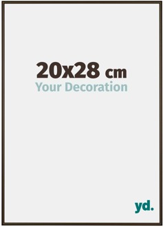 Fotolijst 20x28 cm - Walnoot Structuur - Aluminium - New York