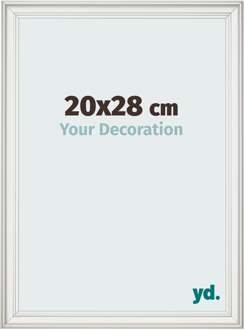 Fotolijst 20x28 cm - Wit Geveegd - MDF - Lazio