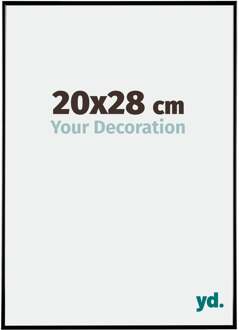 Fotolijst 20x28 cm - Zwart Hoogglans - Kunststof - Evry