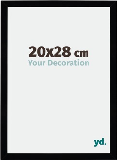 Fotolijst 20x28 cm - Zwart Hoogglans - MDF - Mura