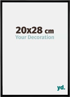 Fotolijst 20x28 cm - Zwart Mat - Kunststof - Bordeaux