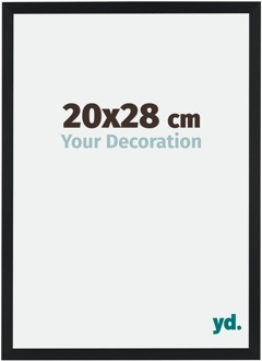 Fotolijst 20x28 cm - Zwart Mat - MDF - Catania