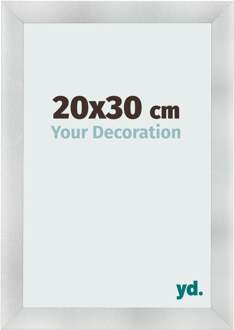 Fotolijst 20x30 cm - Aluminium Geborsteld - MDF - Pisa