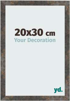 Fotolijst 20x30 cm - Geoxideerd Metaal - MDF - Bologna