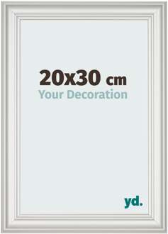 Fotolijst 20x30 cm - Wit Geveegd - MDF - Lazio