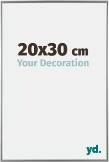 Fotolijst 20x30 cm - Zilver Hoogglans - Kunststof - Evry