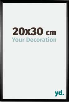 Fotolijst 20x30 cm - Zwart Hoogglans - Kunststof - Bordeaux