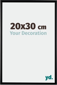 Fotolijst 20x30 cm - Zwart Mat - Kunststof - Bordeaux