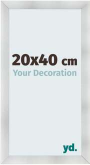 Fotolijst 20x40 cm - Aluminium Geborsteld - MDF - Pisa