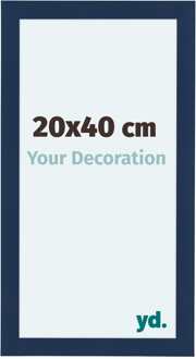 Fotolijst 20x40 cm - Donkerblauw Geveegd - MDF - Como