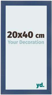 Fotolijst 20x40 cm - Donkerblauw Geveegd - MDF - Pisa
