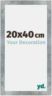 Fotolijst 20x40 cm - IJzer Geveegd - MDF - Mura