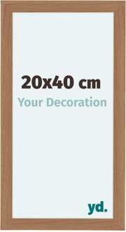 Fotolijst 20x40 cm - Noten- Hout - Licht - MDF - Como Notenhout Licht