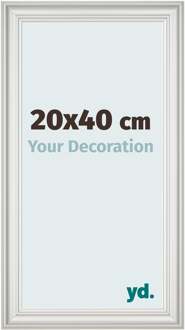 Fotolijst 20x40 cm - Wit Geveegd - MDF - Lazio