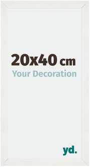Fotolijst 20x40 cm - Wit Geveegd - MDF - Mura