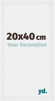 Fotolijst 20x40 cm - Wit Hoogglans - MDF - Mura