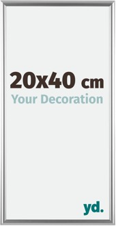 Fotolijst 20x40 cm - Zilver - Kunststof - Bordeaux