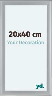 Fotolijst 20x40 cm - Zilver Mat - MDF - Como