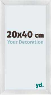 Fotolijst 20x40 cm - Zilver Mat - MDF - Pisa