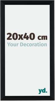Fotolijst 20x40 cm - Zwart Geborsteld - Aluminium - Tucson