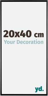 Fotolijst 20x40 cm - Zwart Hoogglans - Kunststof - Evry
