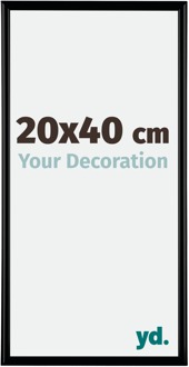 Fotolijst 20x40 cm - Zwart Mat - Kunststof - Bordeaux