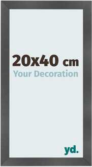 Fotolijst 20x40 cm - Zwart Mat - MDF - Pisa