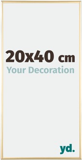 Fotolijst 20x40cm Goud Aluminium Kent - 20x40 cm