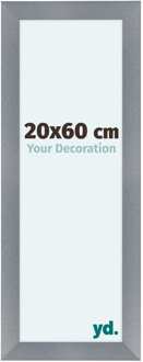 Fotolijst 20x60 cm - Aluminium - Geborsteld - MDF - Como Aluminium Geborsteld