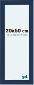 Fotolijst 20x60 cm - Donkerblauw Geveegd - MDF - Como