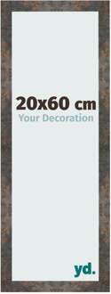 Fotolijst 20x60 cm - Geoxideerd Metaal - MDF - Bologna