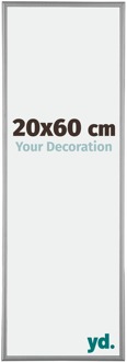 Fotolijst 20x60 cm - Platina - Aluminium - Kent