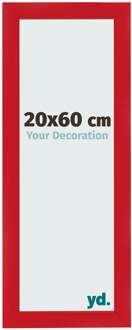 Fotolijst 20x60 cm - Rood - MDF - Pisa