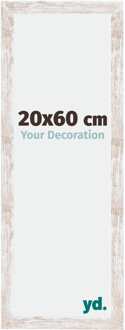 Fotolijst 20x60 cm - White Wash - MDF - Catania