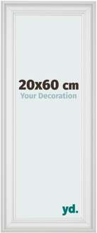 Fotolijst 20x60 cm - Wit Geveegd - MDF - Lazio