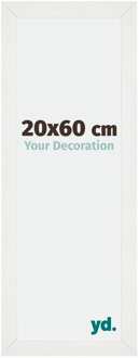 Fotolijst 20x60 cm - Wit Geveegd - MDF - Mura