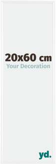 Fotolijst 20x60 cm - Wit Hoogglans - Kunststof - Evry