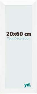 Fotolijst 20x60 cm - Wit Hoogglans - MDF - Pisa