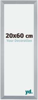 Fotolijst 20x60 cm - Zilver Glans - MDF - Catania
