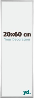 Fotolijst 20x60 cm - Zilver Hoogglans - Aluminium - Kent