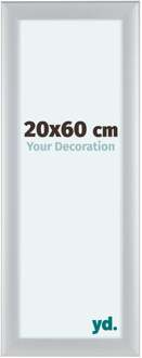 Fotolijst 20x60 cm - Zilver Mat - MDF - Como