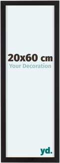 Fotolijst 20x60 cm - Zwart - Aluminium - Virginia