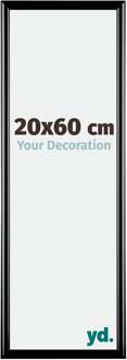 Fotolijst 20x60 cm - Zwart Hoogglans - Kunststof - Bordeaux