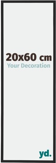 Fotolijst 20x60 cm - Zwart Mat - Aluminium - New York