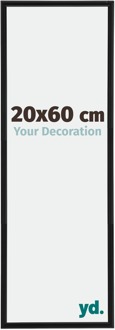 Fotolijst 20x60 cm - Zwart Mat - Kunststof - Antony